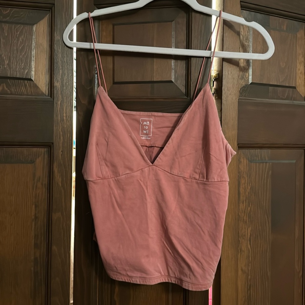 pacsun pink tank top size large